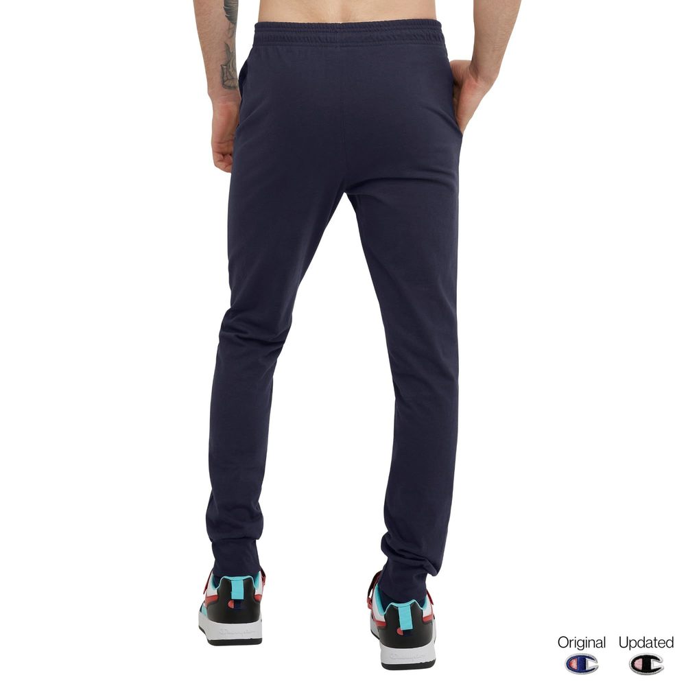 Champion Mens Joggers Everyday Cotton 31" Sweatpants Navy Large - Picture 2 of 4